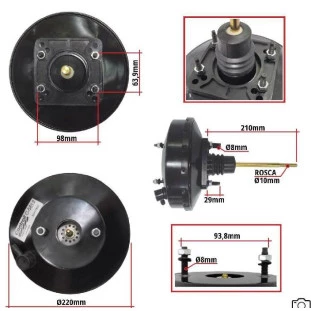 Servo Freio Hidrovácuo Sistema Bosch Chevrolet Caravan 1980 a 1992 - Controil
