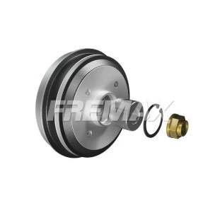 Tambor de Freio com Rolamento Anel Elástico Interno Peugeot 206 1999 a 2010 - Esquerdo ou Direito / Traseiro - Fremax