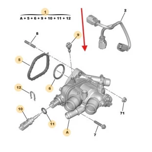 Válvula Termonstatica Peugeot 3008griffe 2015 a 2016 - Original