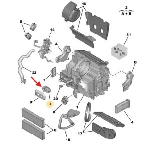 Valvula Expansão Refrigeração Peugeot 208 2013 a 2021 - Original